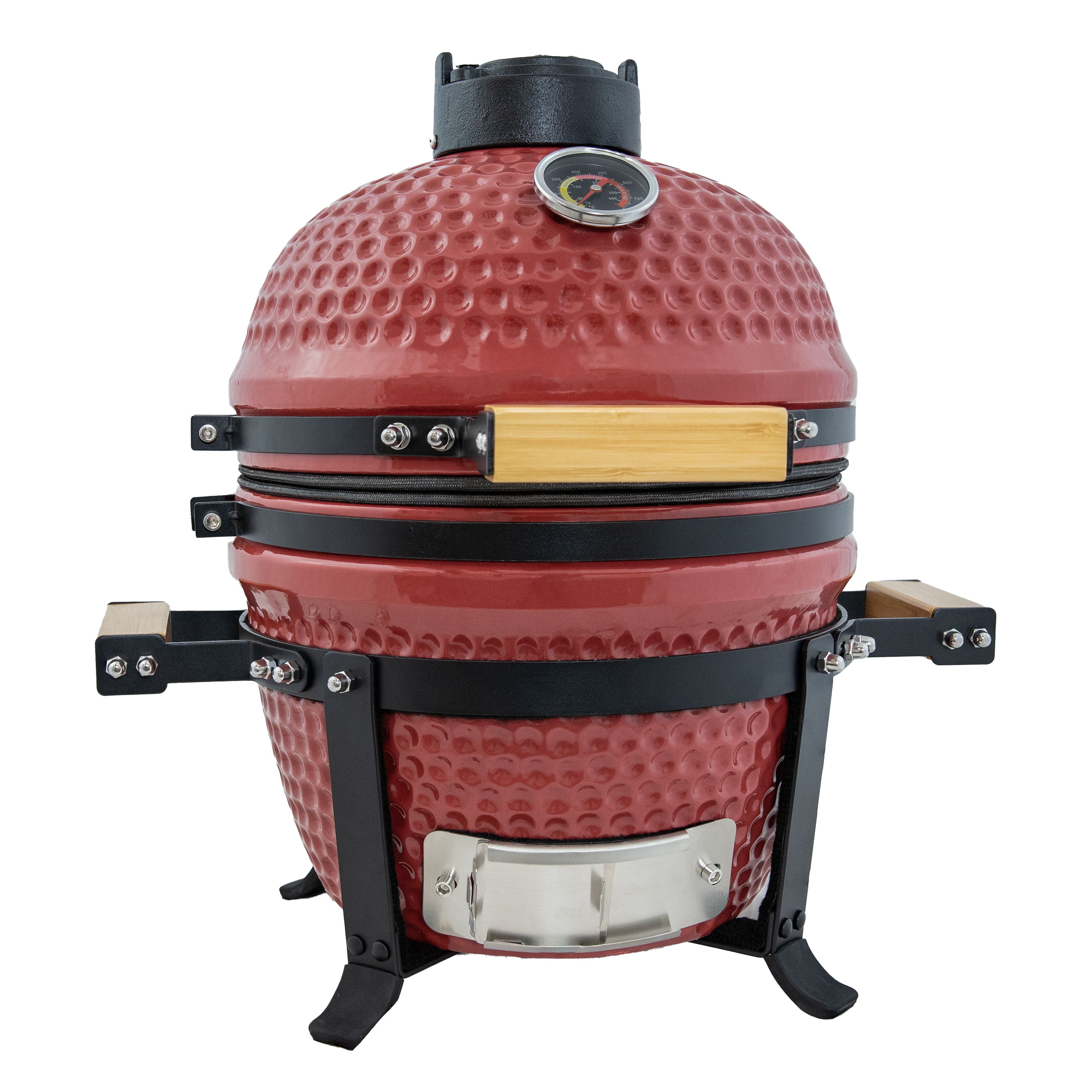 Portable Kamado Charcoal Grill and Smoker with Stand - Outdoor BBQ, Camping & Backyard Cooking - Perfect for Patio, Picnics & Tailgating