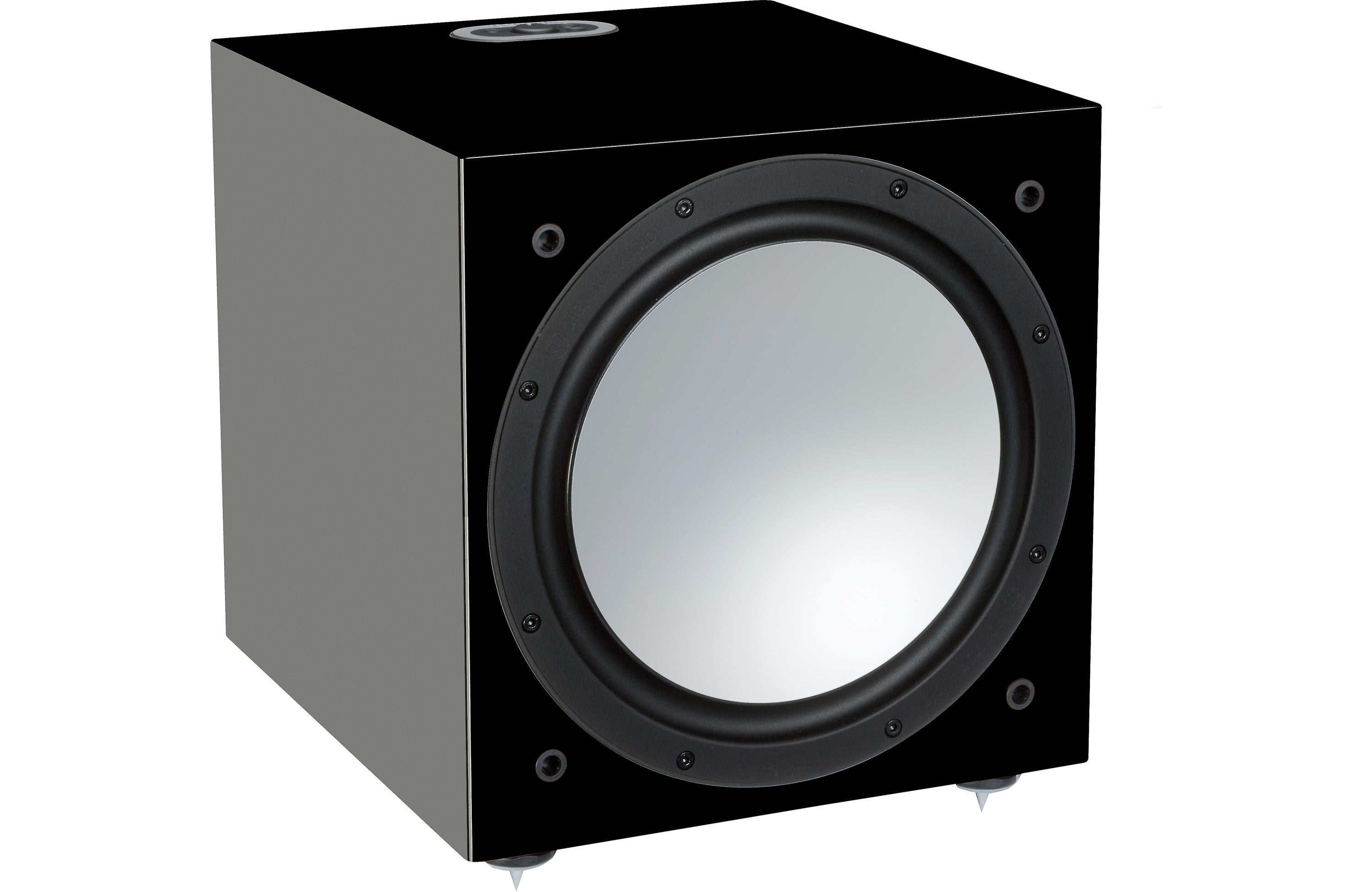 Monitor Audio Silver W 12 Inch Powered Subwoofer - High Performance Home Theater & Music Bass Speaker for Living Room & Home Theater Systems