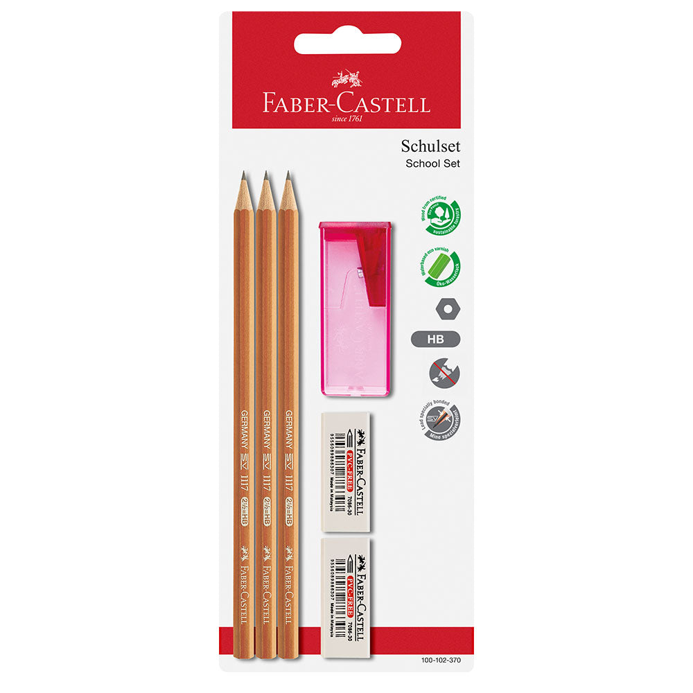 Faber-Castell 1117 Graphite Pencil Set - 12 Pack of Premium Drawing Pencils for School, Art & Sketching - Perfect for Students, Artists & Professionals