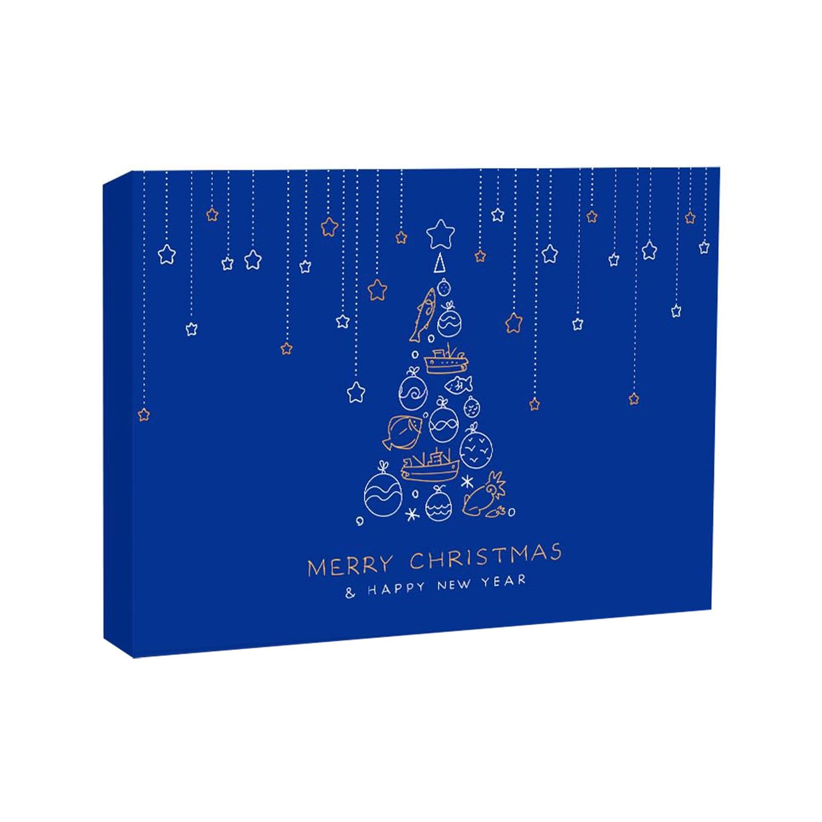 2024 Fishing Advent Calendar - 24 Days Countdown Fishing Lures Set with Christmas Surprise Gifts for Men, Women, Teens | Perfect for Holiday Countdown, Stocking Stuffers & Fishing Enthusiasts (Blue 001)