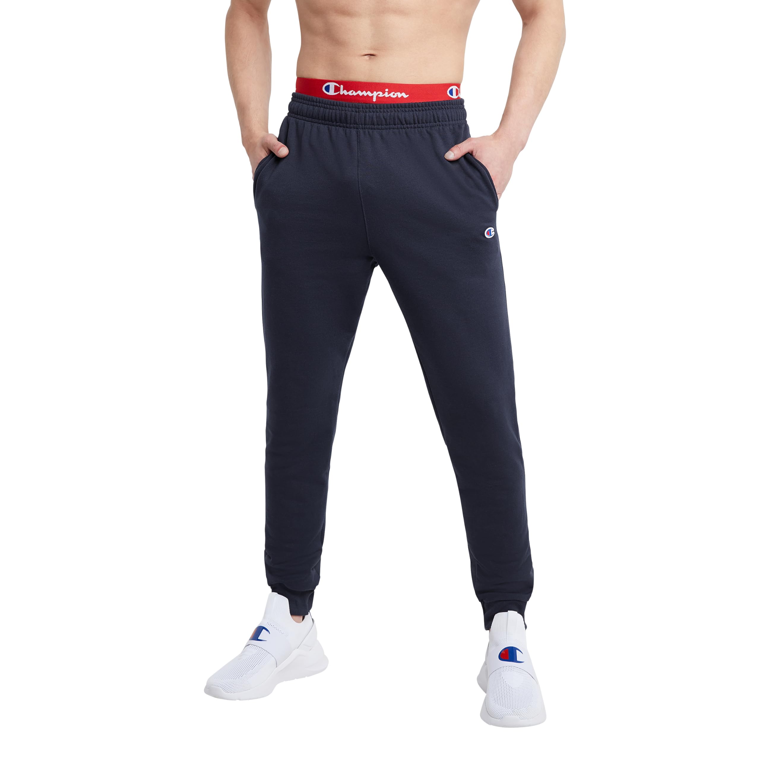 Champion Men's Powerblend Fleece Jogger Sweatpants - Comfortable Athletic Pants for Workout & Lounge (Regular & Big Tall Sizes) - Perfect for Gym, Running, Yoga and Casual Wear