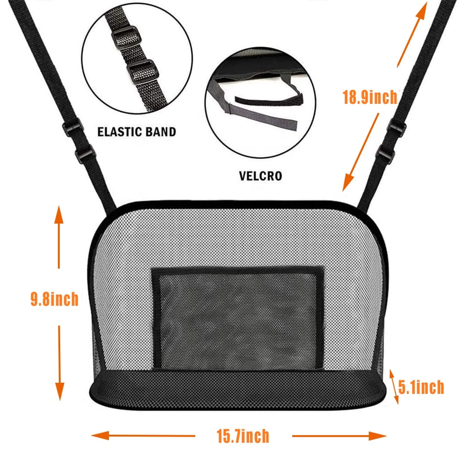 Large Capacity Car Handbag Holder Between Seats - Automotive Console Organizer for Purse, Phone & Document Storage - Perfect for Road Trips & Daily Commutes (Black)