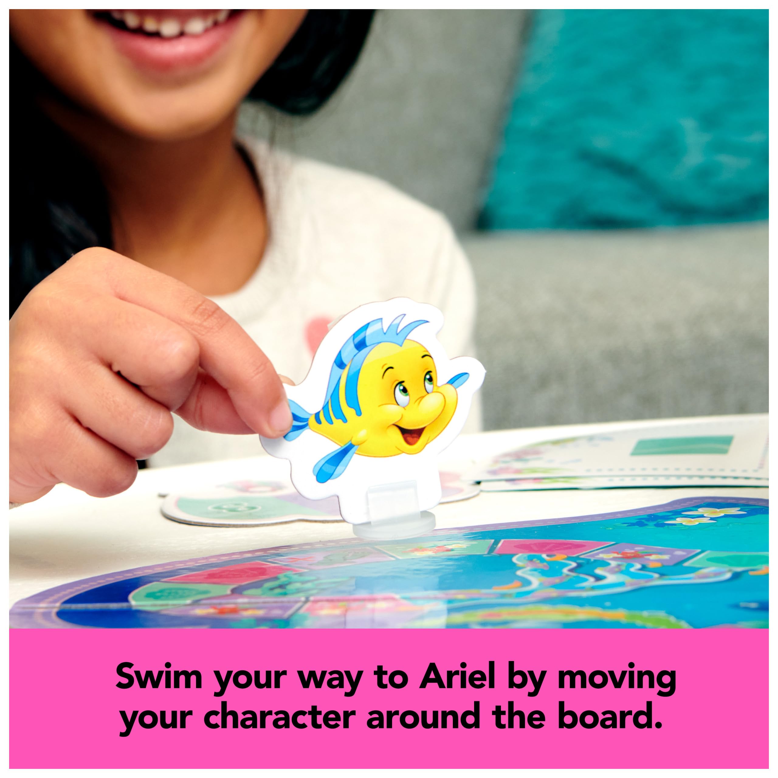 Disney Princess Little Mermaid Game for Kids - Charming Sea Adventure, Ages 4+ (2-4 Players) | Family Board Game Night