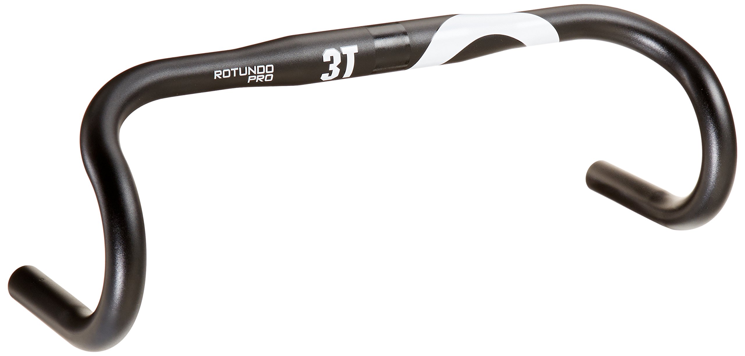 3T Rotundo Pro Carbon Fiber Road Bike Handlebar - Lightweight & Ergonomic Design for Racing & Endurance Cycling | Perfect for Road Bikes, Triathlons & Long-Distance Rides