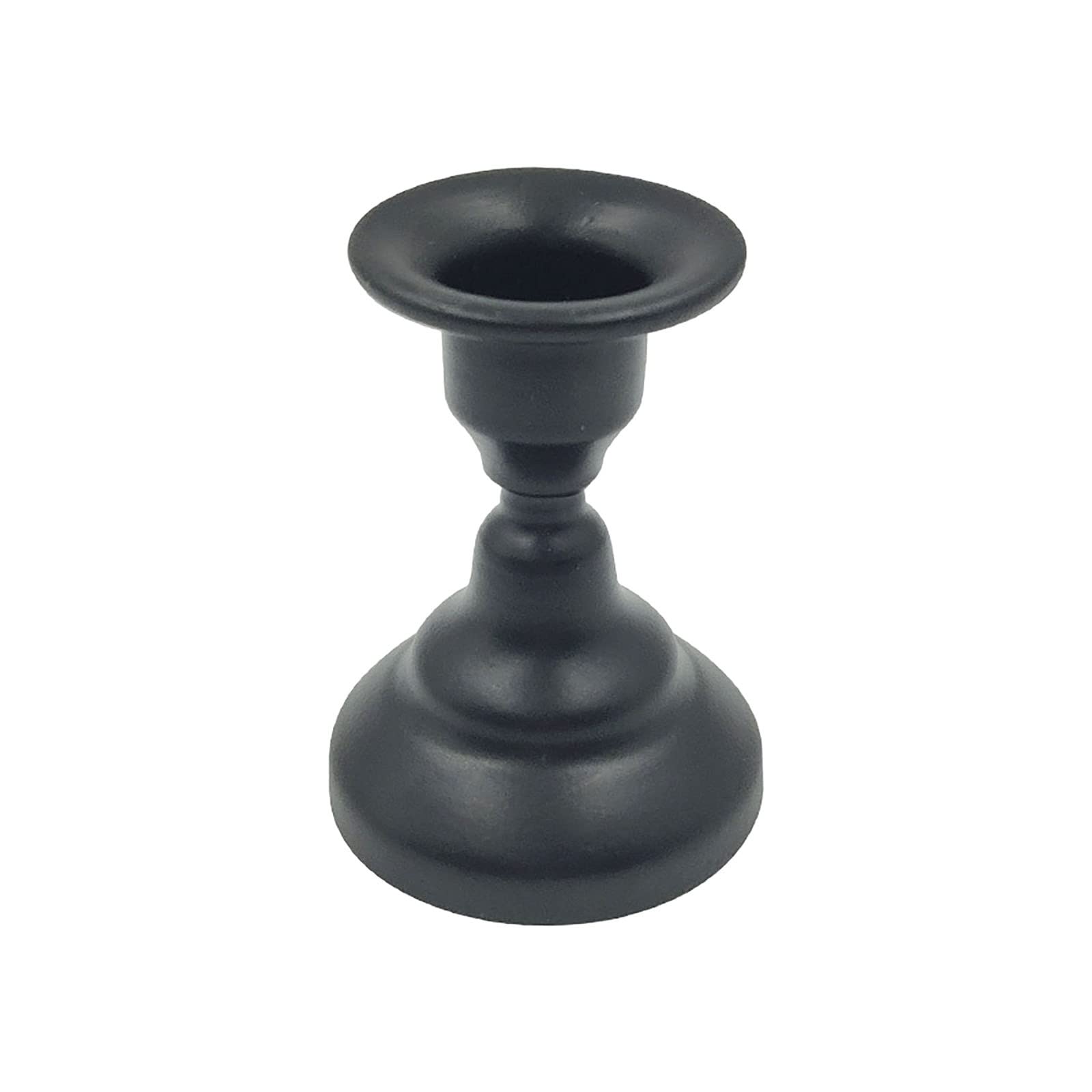 Jolincc Geometric Round Wrought Iron Candle Holder Set - Black Metal Candlestick with Decorative Candle Board for Home Decor, Wedding Centerpiece & Tabletop Display (Pack of 1)