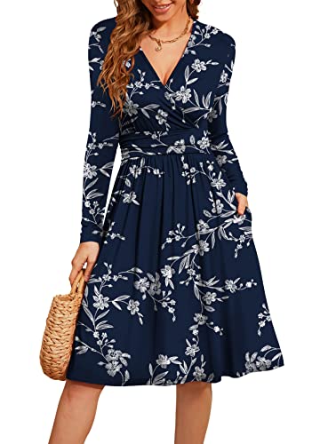White Flower Navy