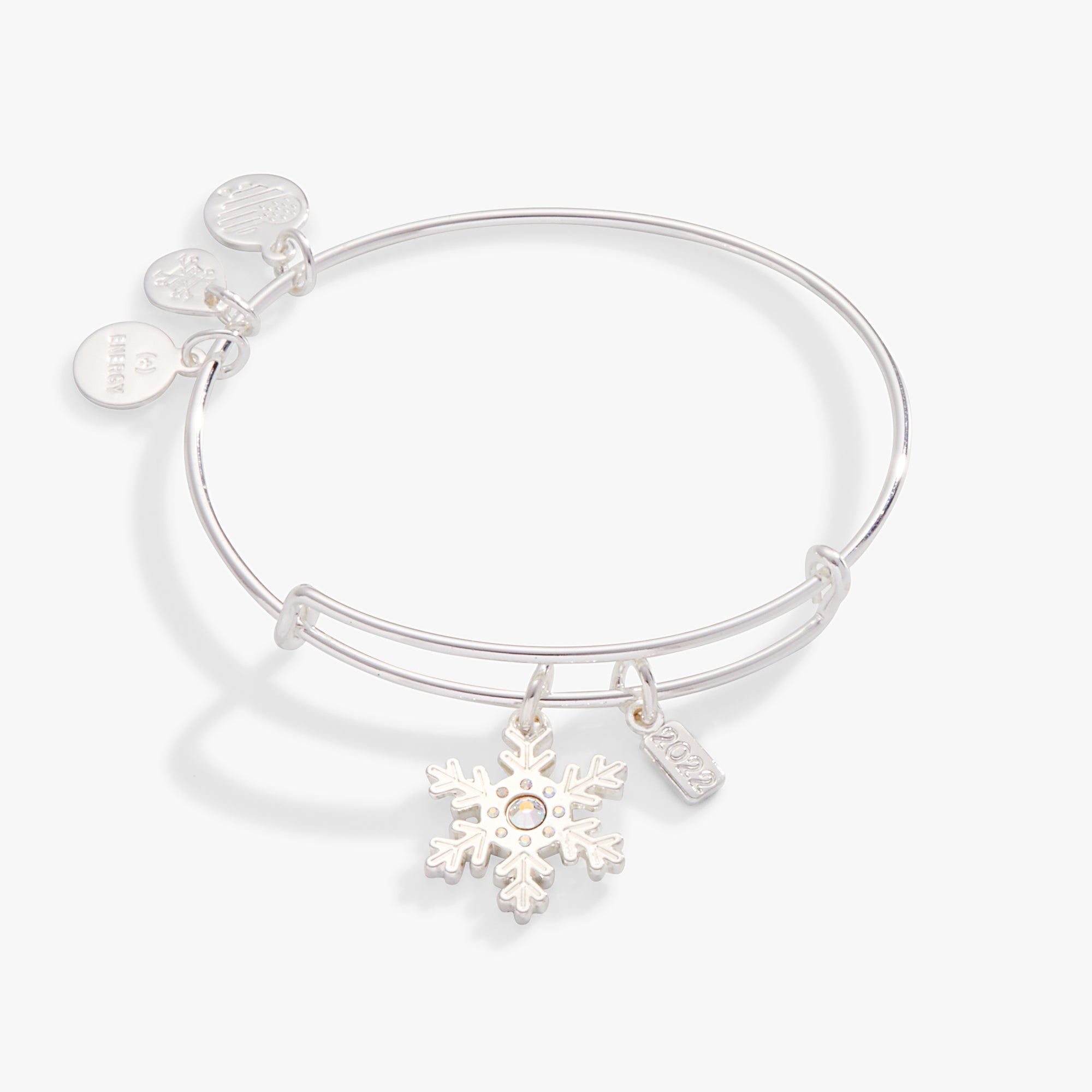 2022 Snowflake Charm Bangle Bracelet for Women - Elegant Winter Jewelry Gift for Christmas, Party & Holiday Outfits
