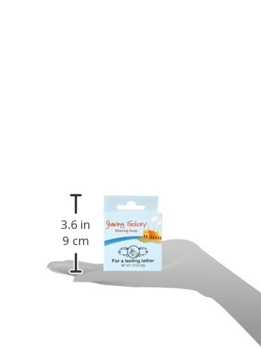 Premium Shaving Soap for Men - 2-Pack 1.75oz Shaving Factory Shave Soap Bar - Natural Ingredients for Smooth Shaving - Ideal for Travel, Home & Barber Shop Use