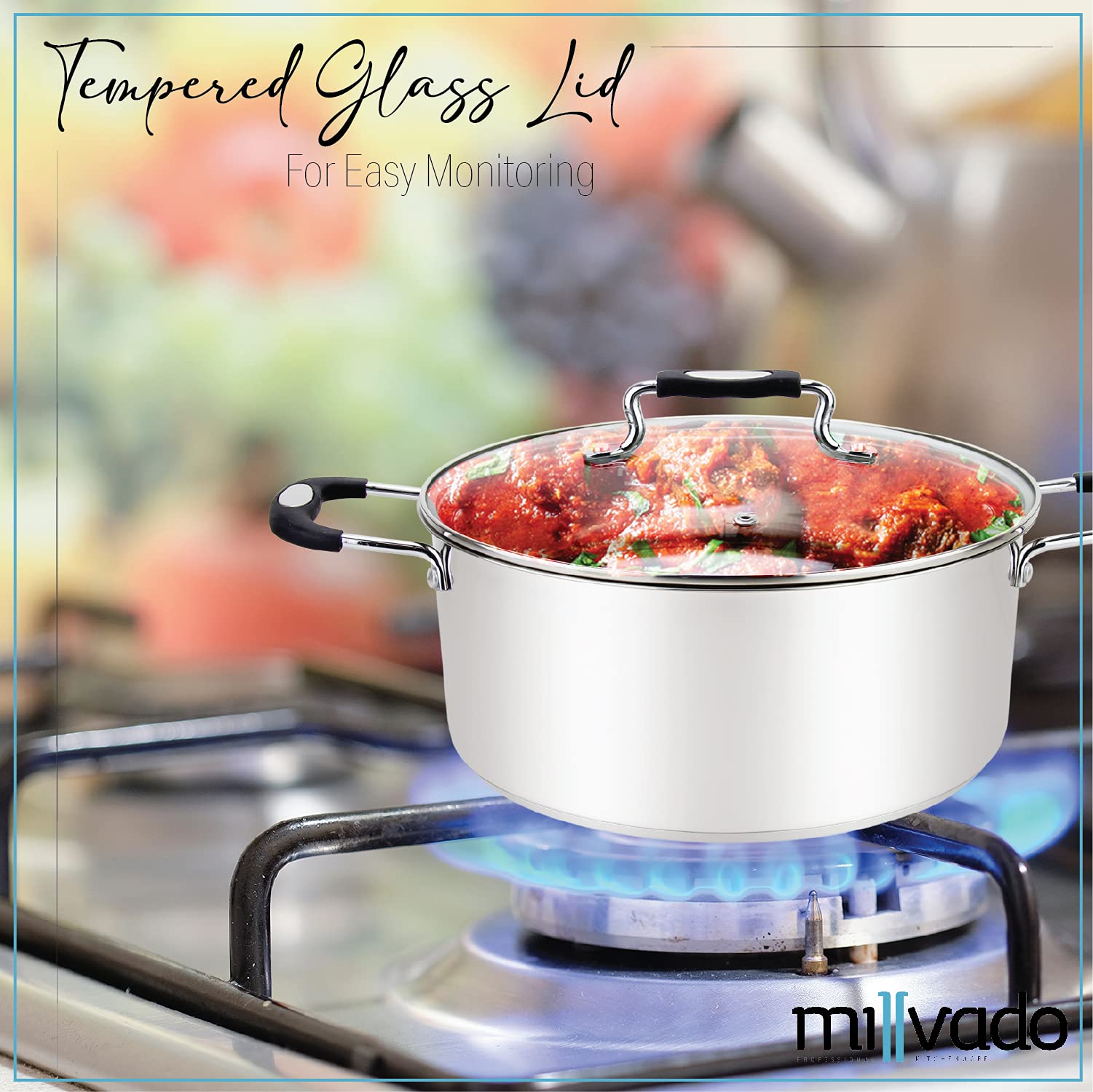 Premium 5 Quart Stainless Steel Dutch Oven - Induction Compatible Casserole Pot for Soup, Pasta, Braising & Slow Cooking | Mirror Finish Urban Collection | Perfect for Kitchen, Camping & Dinner Parties