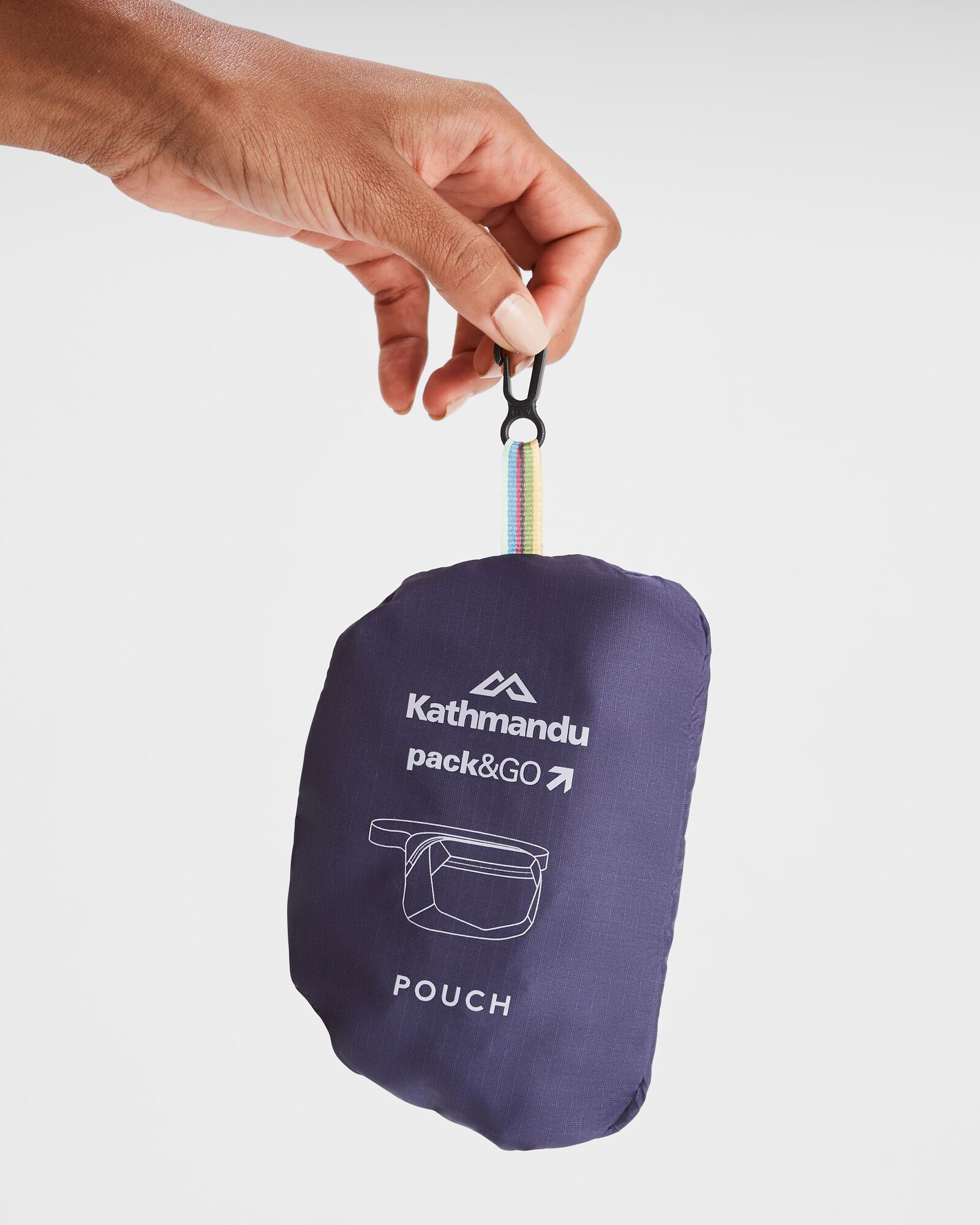 Pack&Go Pouch - Waterproof Travel Organizer Bag for Toiletries & Cosmetics | Dark Horizon | Perfect for Camping, Gym & Air Travel
