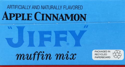 Jiffy Apple Cinnamon Muffin Mix - 7 oz Pack | Easy Homemade Breakfast & Snack | Perfect for Baking, Brunch, and Family Gatherings
