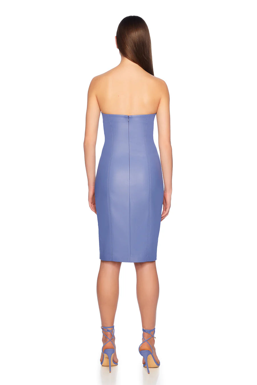 Stylish Faux Leather Tube Slit Dress - Sexy Bodycon Mini Dress for Women | Perfect for Night Out, Party & Date Night