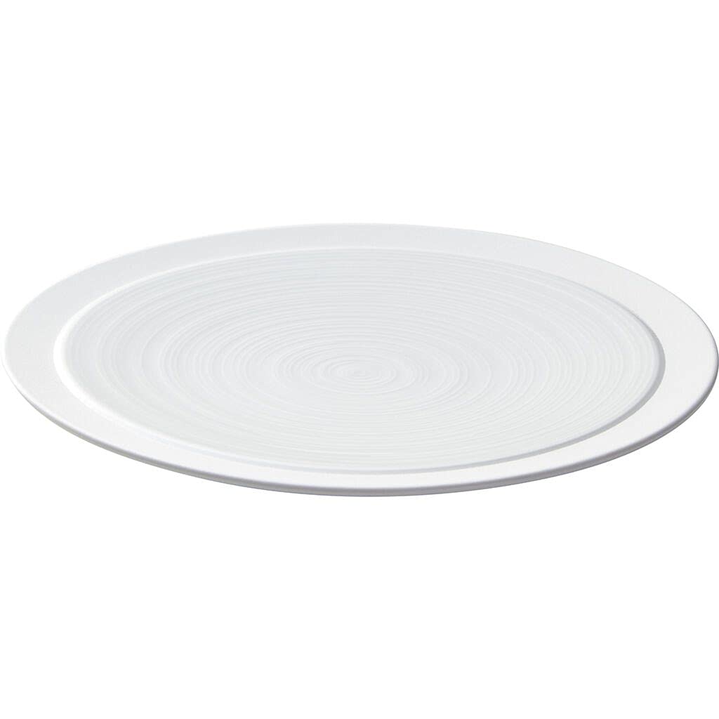 Luxury French Salad Plates - Bahia Collection - Set of 4 White Porcelain Appetizer Dishes for Fine Dining & Entertaining