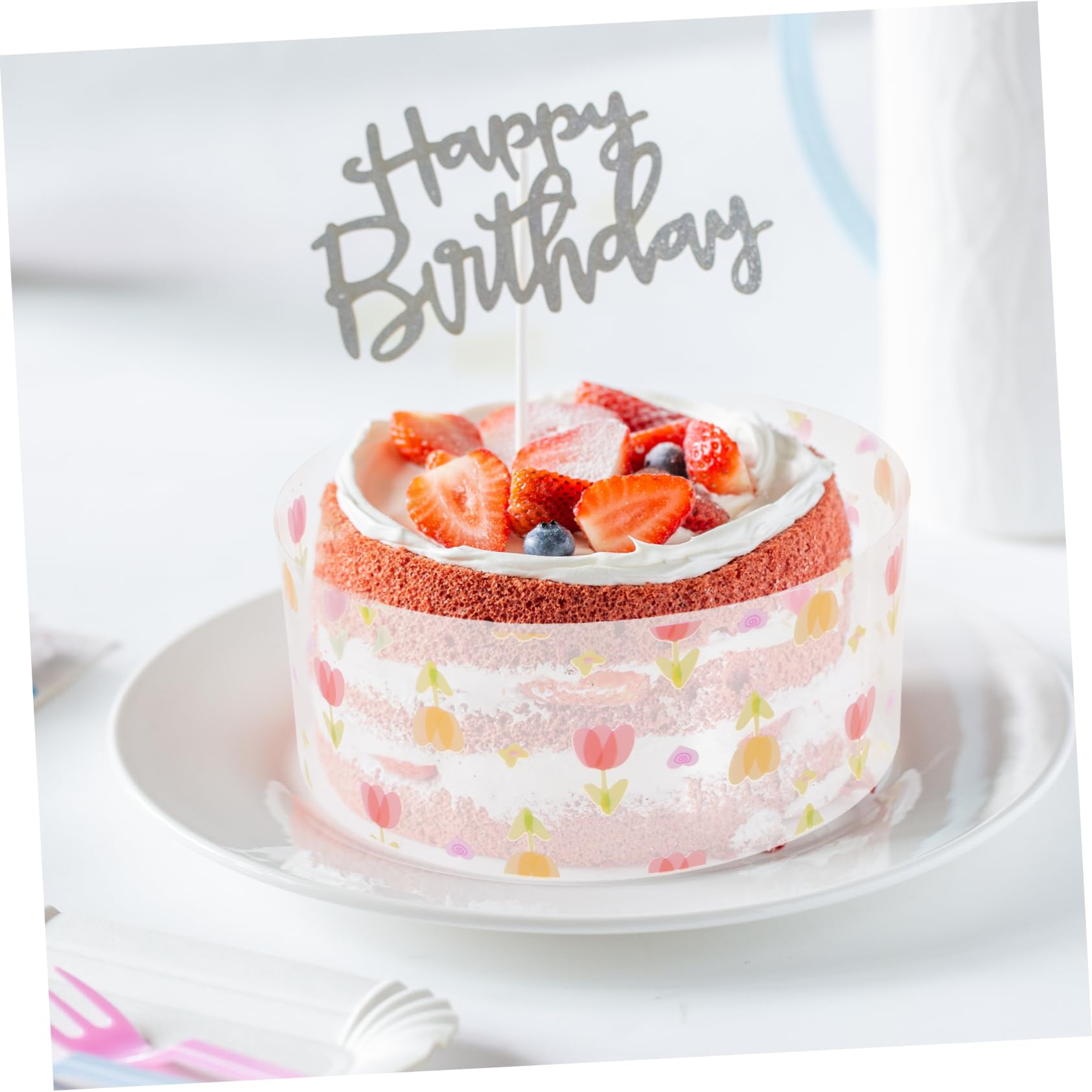 Versatile Cake Rim Wrappers | Decorative Cake Collars for Mousse & Birthday Cakes | Perfect for Wedding, Anniversary & Celebration Cakes