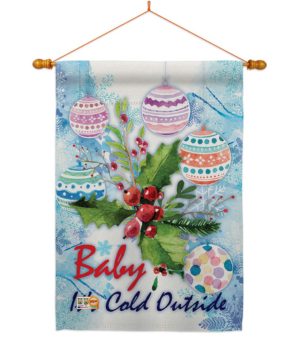Winter Wonderland House Flag Set 28x40