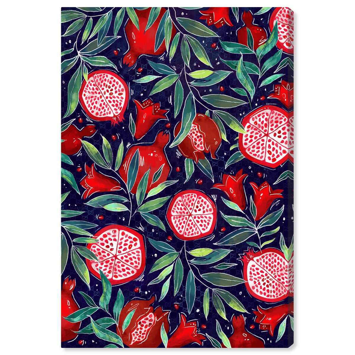 Blooming Tropical Flowers Canvas Wall Art Print - White Floral Cabin Lodge Decor for Kitchen, Living Room & Bedroom - Perfect for Home & Office Decor