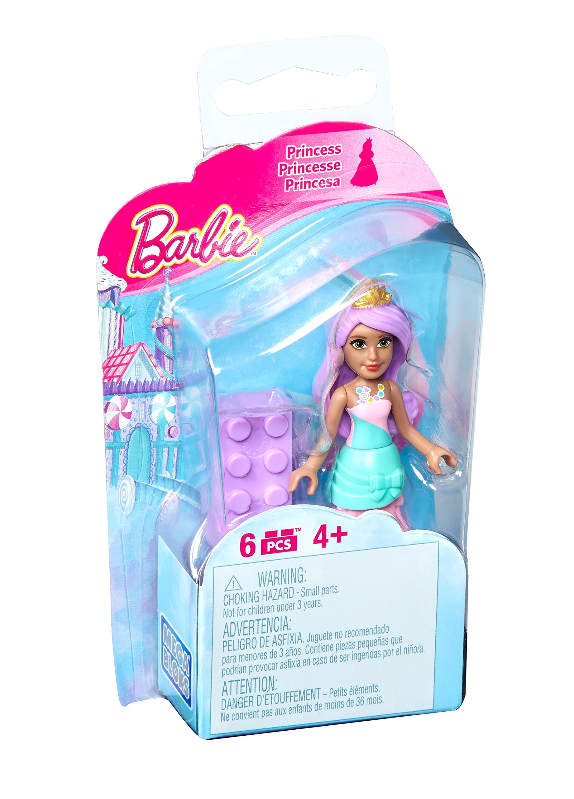 Mega Construx Barbie Sweetville Candy Princess Mini Figure Playset - Collectible Doll Toy for Kids & Adults - Perfect for Birthday Gifts, Playtime & Display Collection