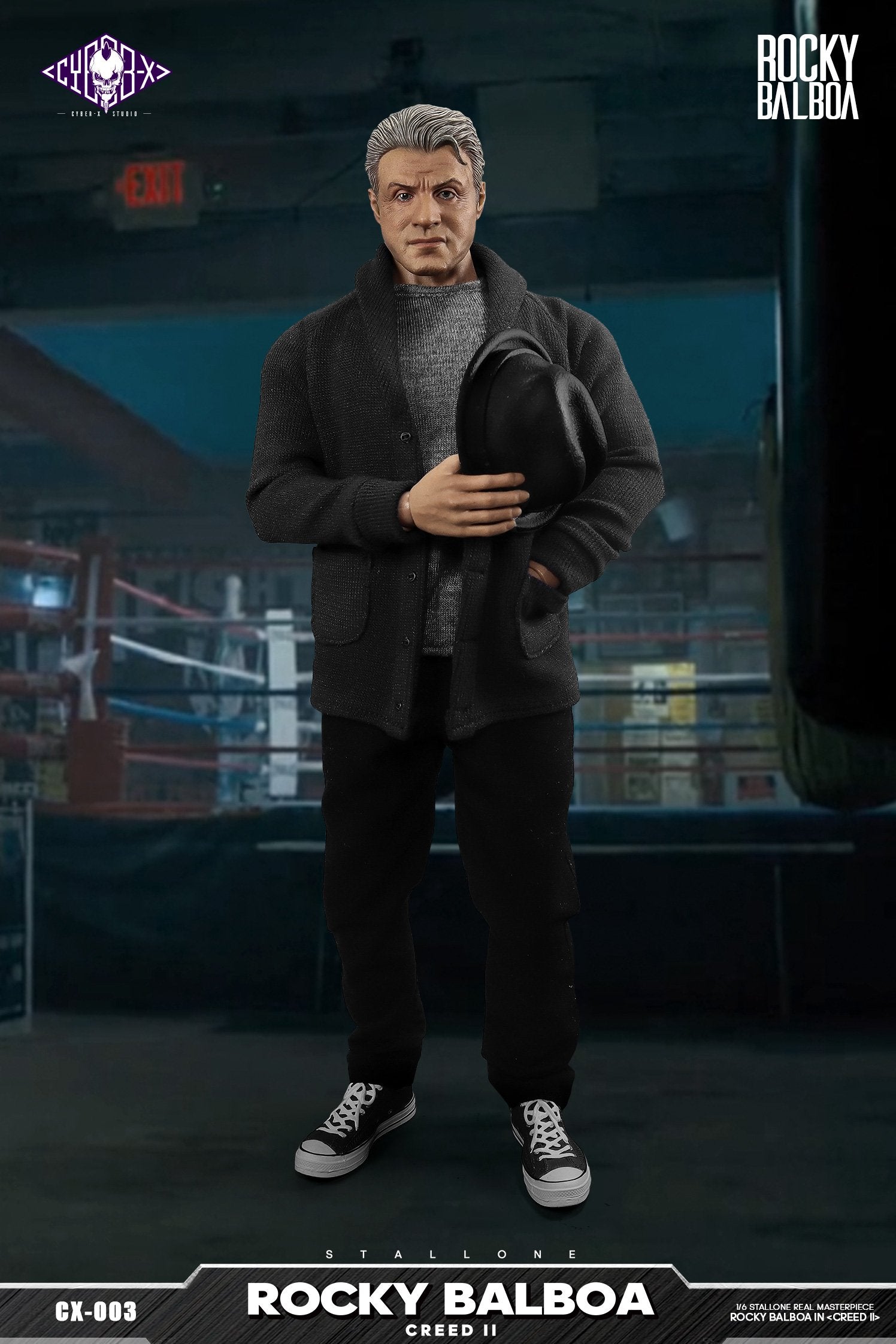 Cyber X Studio 1/6 Scale Creed II Rocky Balboa Collectible Action Figure CX 003 - Perfect for Movie Fans, Display & Gift Giving