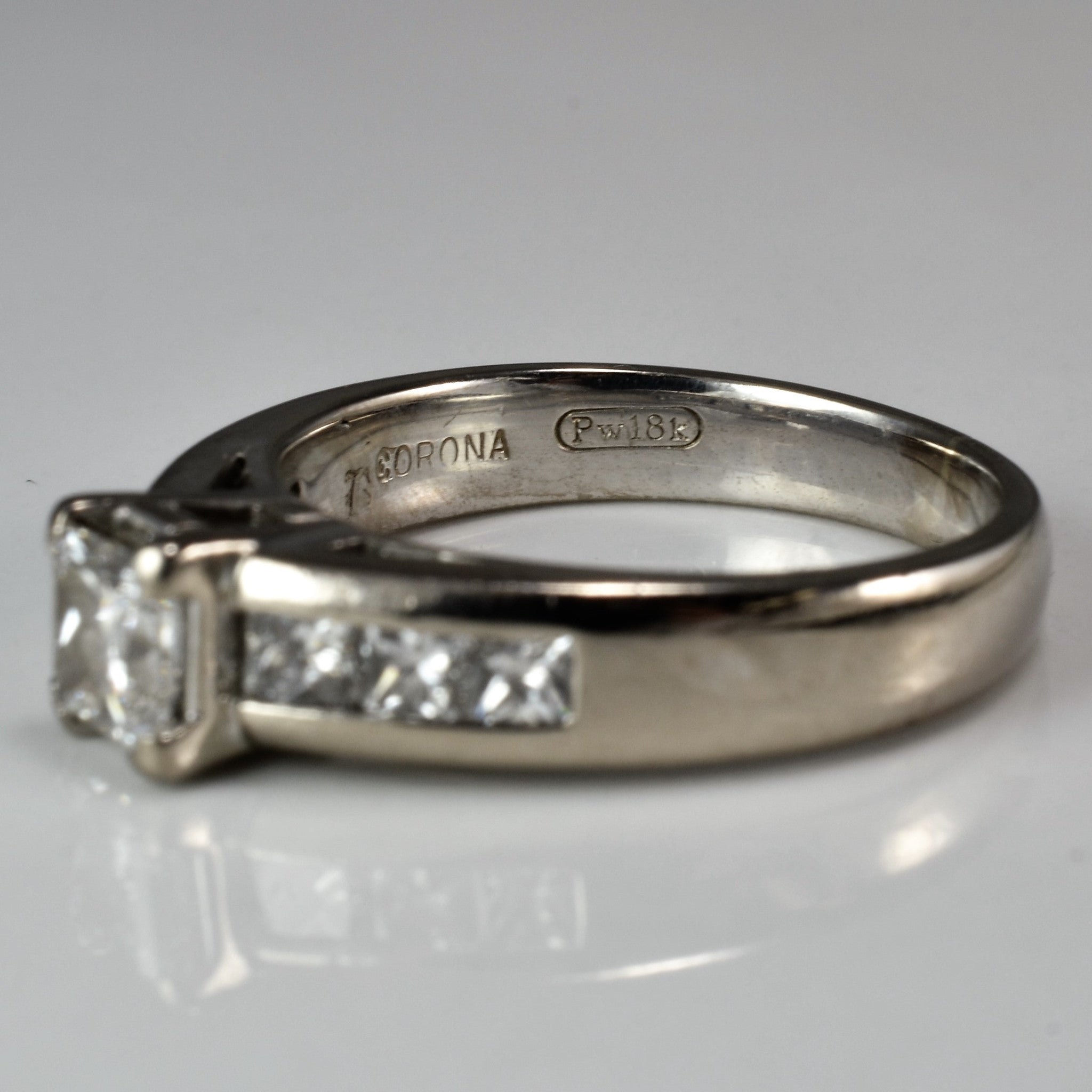 1.02ctw Princess Cut Diamond Engagement Ring in 14K White Gold - Size 6 | SI1 Clarity, E Color | Perfect for Proposals, Anniversaries & Special Occasions