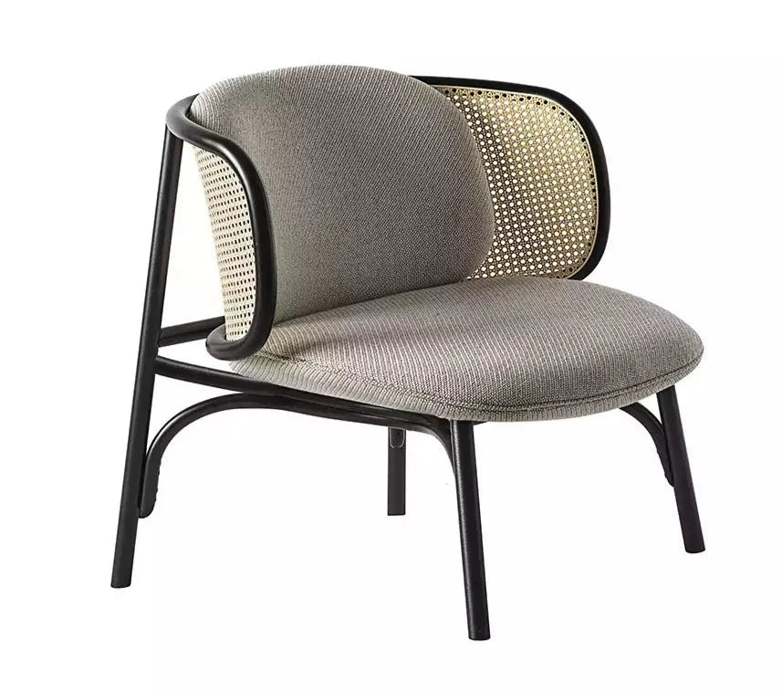 GTV Suzenne Bentwood Lounge Chair - Mid-Century Modern Accent Chair for Living Room, Bedroom, or Office - Comfortable & Stylish Home Decor