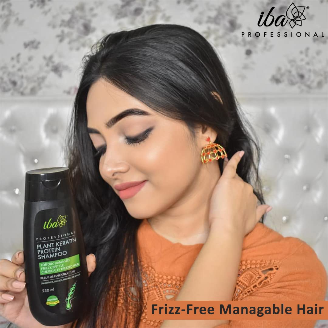 Professional Plant Keratin Protein Shampoo for Hair Smoothing & Repair - Hydrating Moisturizing Treatment for Dry, Frizzy, Damaged Hair - Sulfate Free & Paraben Free - Women's Hair Care (230ml) - Perfect for Daily Use & Salon-Quality Results at Home