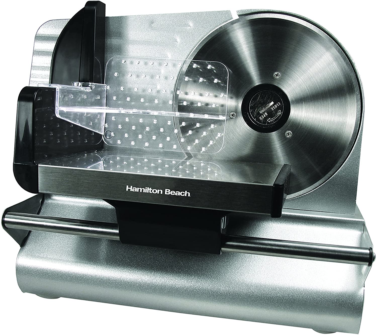 HAMILTON BEACH 78401C Commercial Meat Slicer - Stainless Steel Blade for Deli, Roast Beef & Cheese - Perfect for Home Kitchens & Small Businesses (Blemished Packaging)