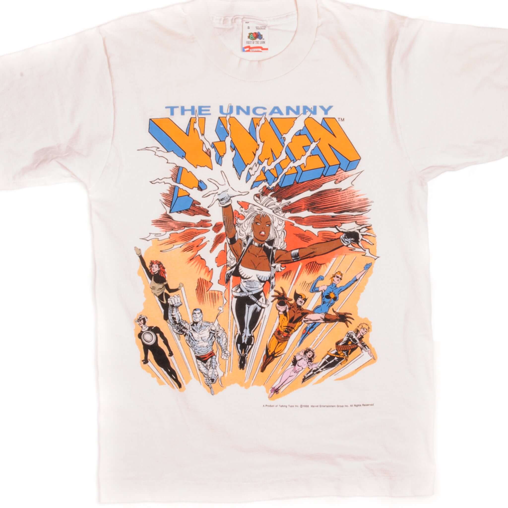 Vintage Marvel X-Men The Uncanny T-Shirt 1988 - Small Size - Made in USA - Retro Comic Book Graphic Tee for Men & Women - Perfect for Cosplay, Comic Con & Casual Wear