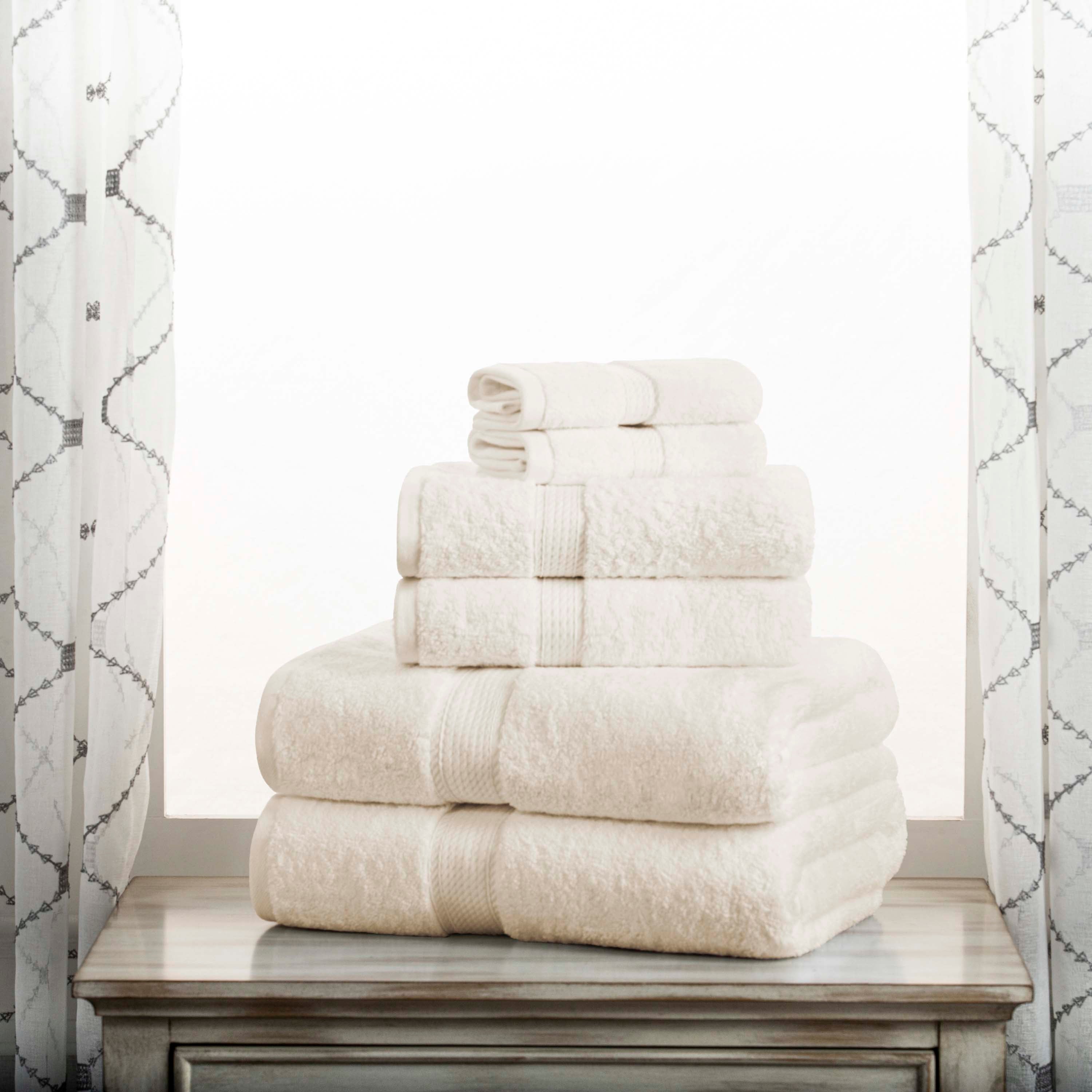 Premium 6-Piece Egyptian Cotton Towel Set - Ultra Soft, Heavyweight & Luxurious Bath Towels for Spa, Hotel & Home Use