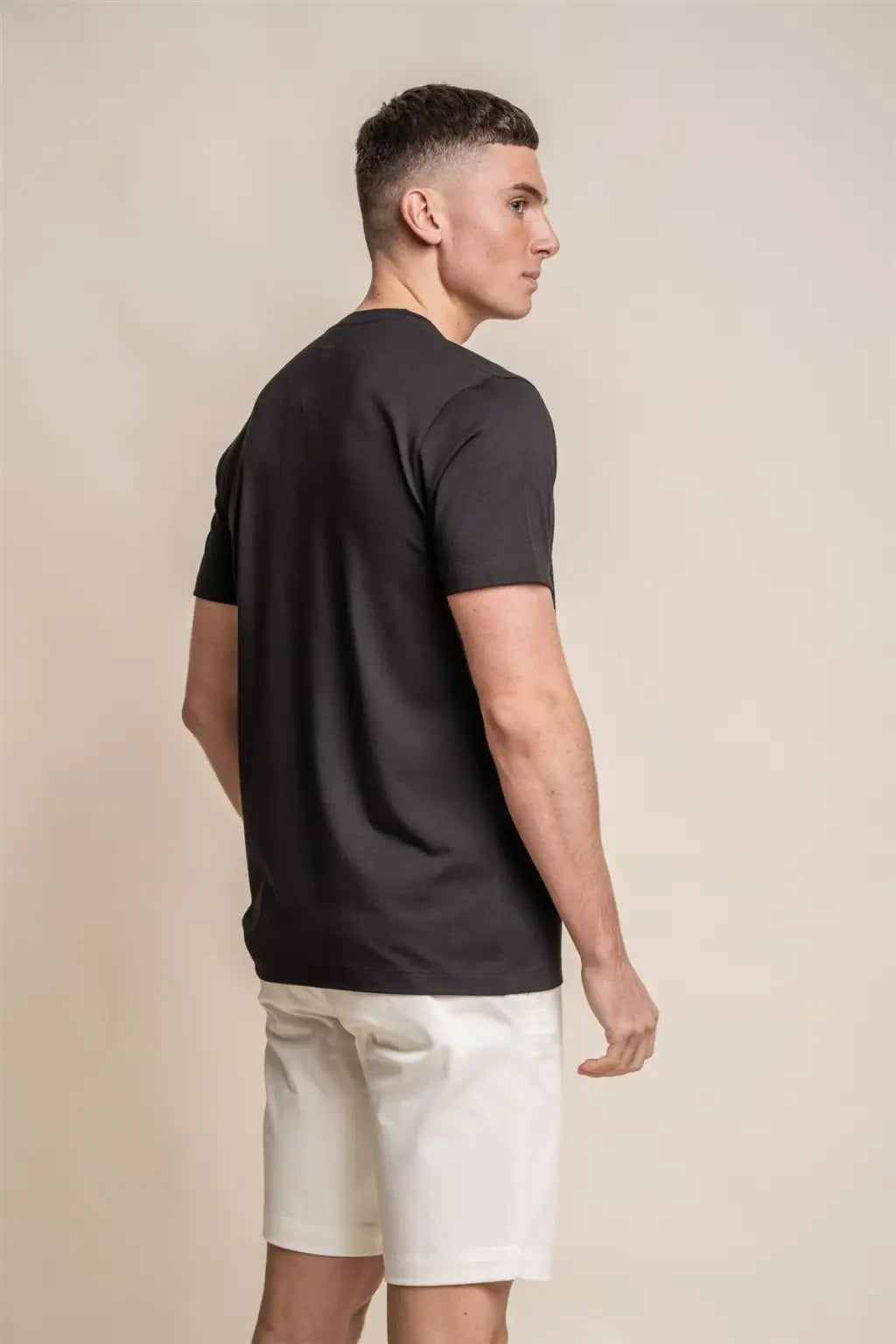 Cavani Men's Black Bogart T-Shirt - Comfortable Cotton Casual Tee for Everyday Wear | Perfect for Outings, Work & Relaxation