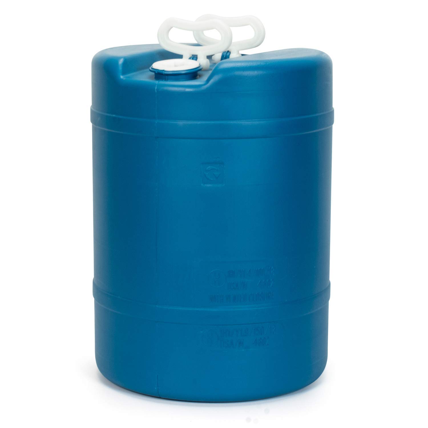 15 Gallon Emergency Water Storage Barrel - BPA Free Food Grade Plastic Water Tank Drum - Portable & Reusable Survival Supply for Hurricane, Camping, Disaster Preparedness (2 Pack)