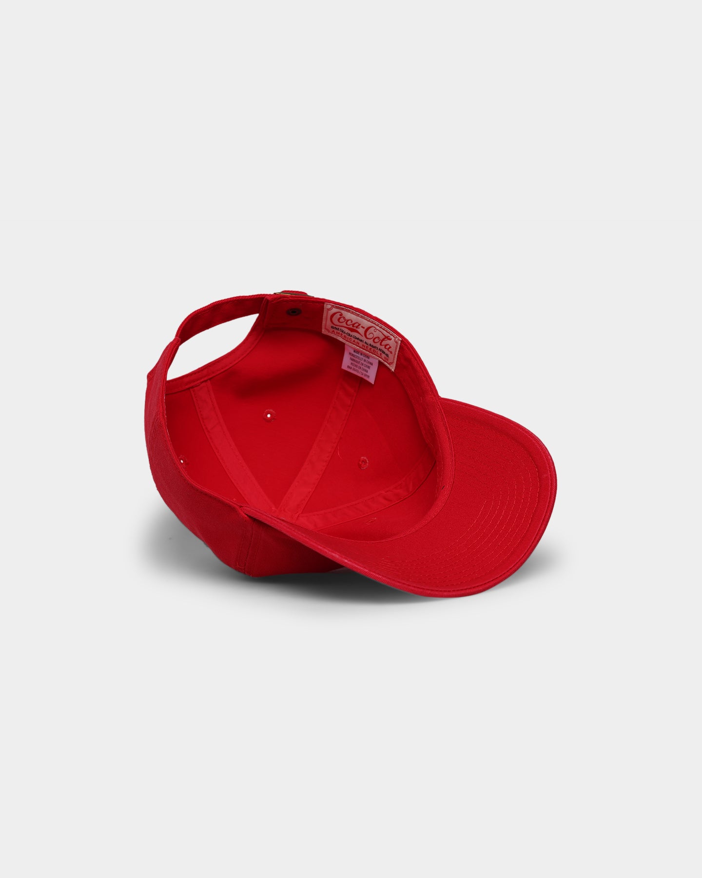 American Needle Coca-Cola Love Ballpark Strapback Hat - Red Adjustable Baseball Cap for Sports Fans & Casual Wear
