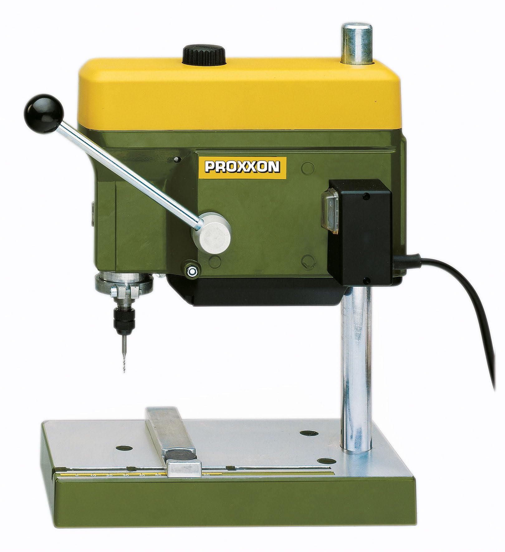 PROXXON 28128 Precision Table Drill Press - Compact & Powerful for DIY, Woodworking, and Metalworking Projects | Perfect for Hobbyists and Small Workshops