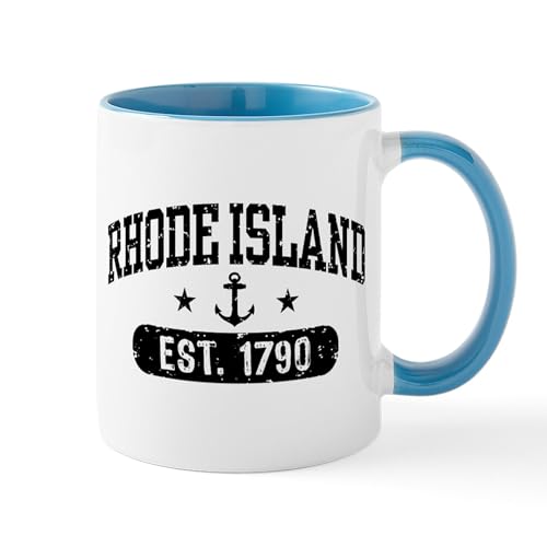 White/Blue Inside - Rhode Island Mug