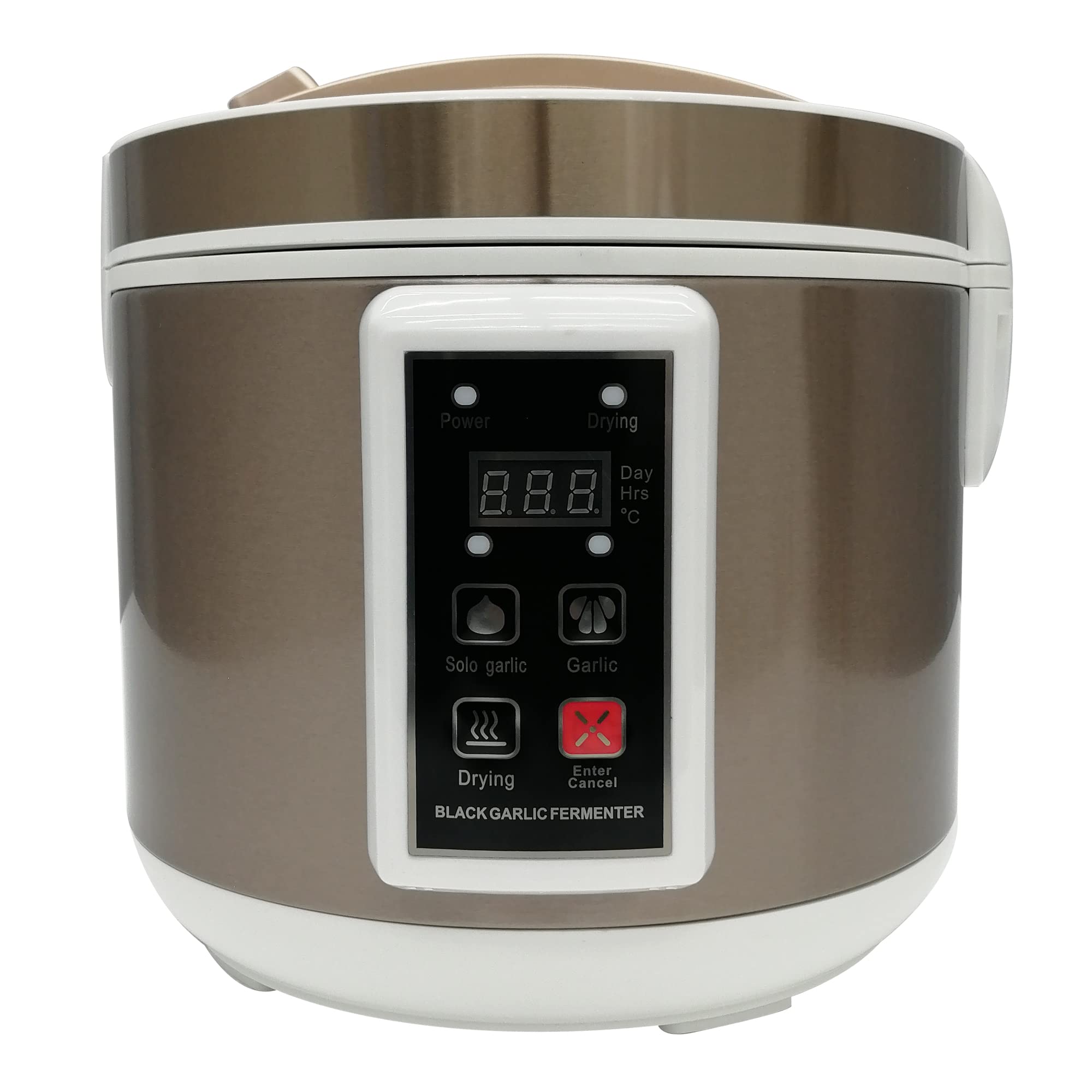 Organic Black Garlic Fermenter Machine - 5L Automatic Garlic Fermentation Box with 3D Heating, 110V for Home Use (Brown) - Perfect for Making Homemade Black Garlic, Healthy Snacks & Gourmet Cooking