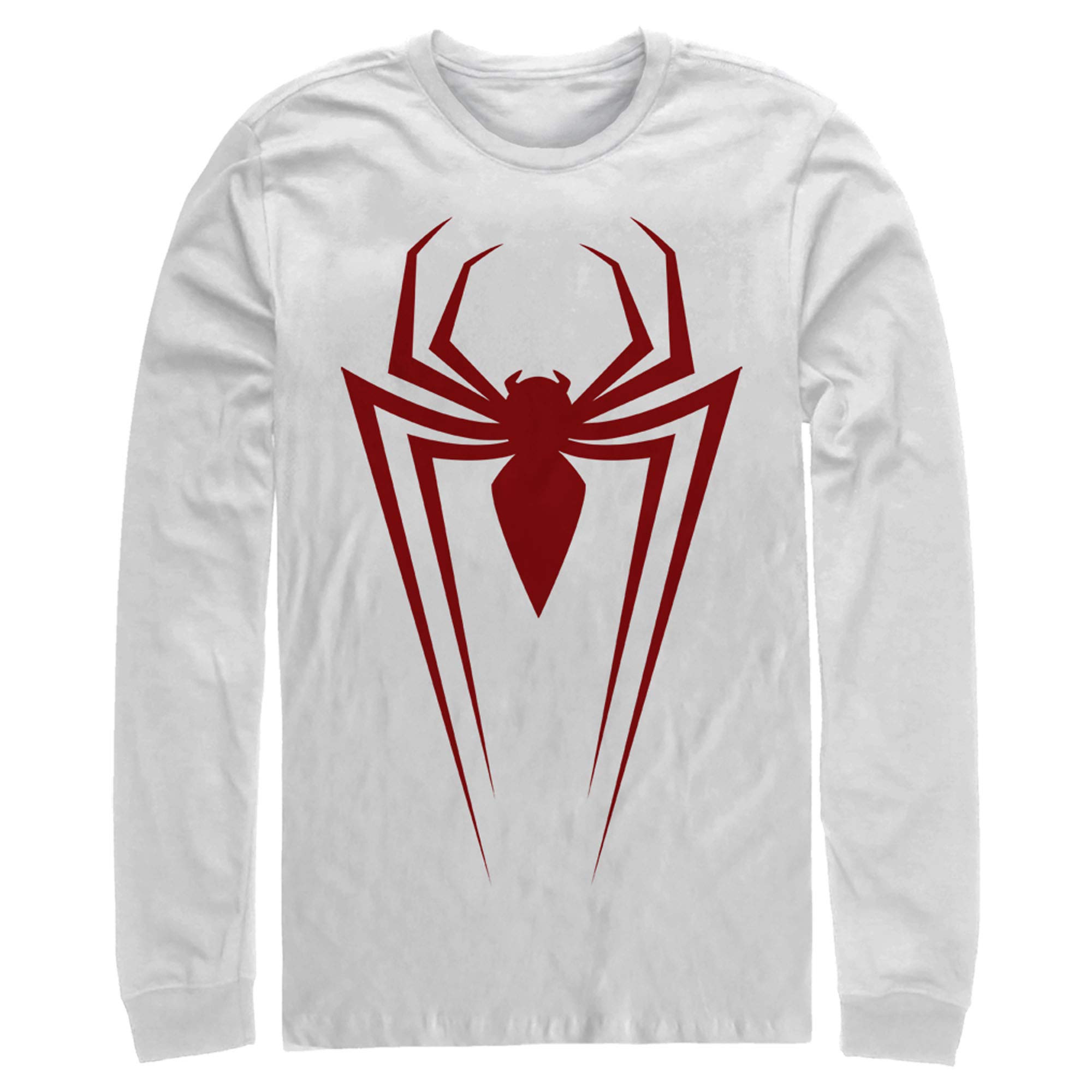 Marvel Spider-Man Men's Graphic Long Sleeve T-Shirt | Superhero Comic Print Tee for Casual Wear & Cosplay | Perfect for Halloween, Comic Con & Everyday Fashion
