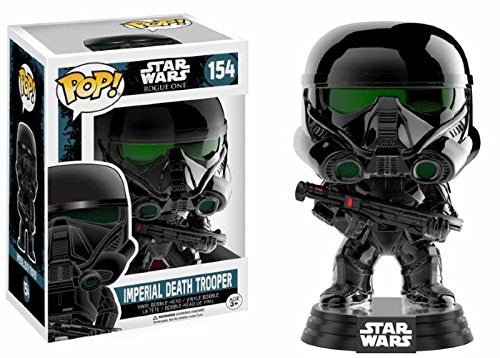 Funko POP Star Wars Rogue One Exclusive Chrome Imperial Death Trooper Collectible Figure - Perfect for Star Wars Fans, Collectors & Home Office Display