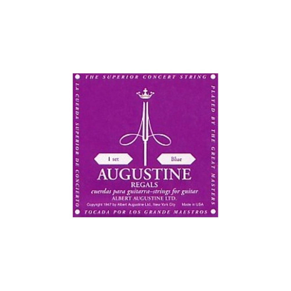 Augustine Regal Blue String Set - Premium Quality Guitar Strings for Classical & Acoustic Guitars | Perfect for Performances, Practice & Recording