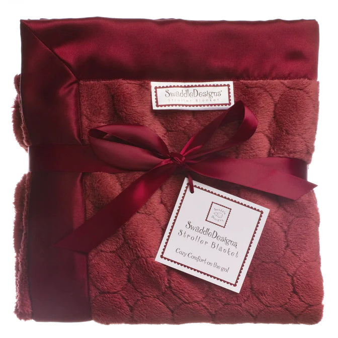 Soft Puff Circles Baby Stroller Blanket in Truffle - Cozy & Warm for Infants, Perfect for Strollers, Car Seats & Nursery Use