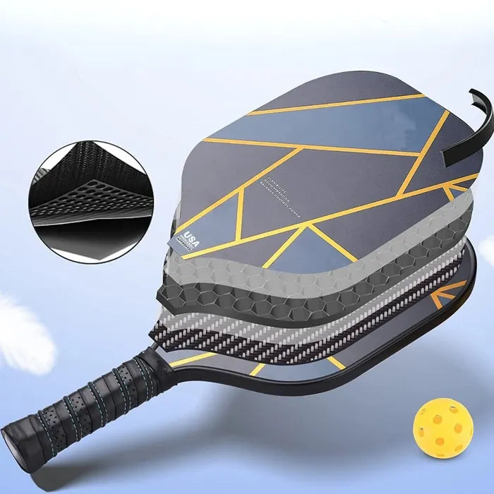 Premium Carbon Fiber Pickleball Paddle - USAPA Approved Lightweight Paddle for Competitive Play - Ideal for Outdoor & Indoor Court Games, Tournaments & Recreational Play