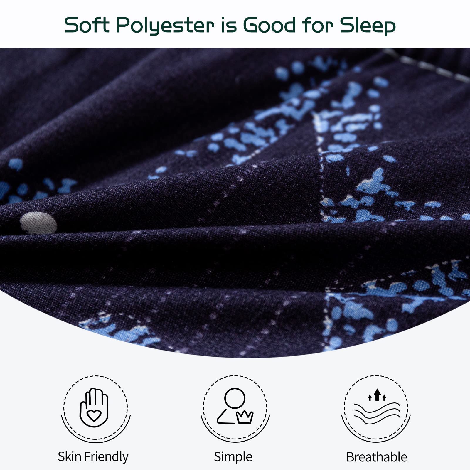 MAXYOYO Black Moon & Star Japanese Floor Futon Mattress - Extra Thick Quilted Bed Topper, Breathable Foldable Sleeping Pad for Guest Bed, Camping, Couch & Twin Size - Perfect for Small Spaces, Sleepovers & Outdoor Adventures