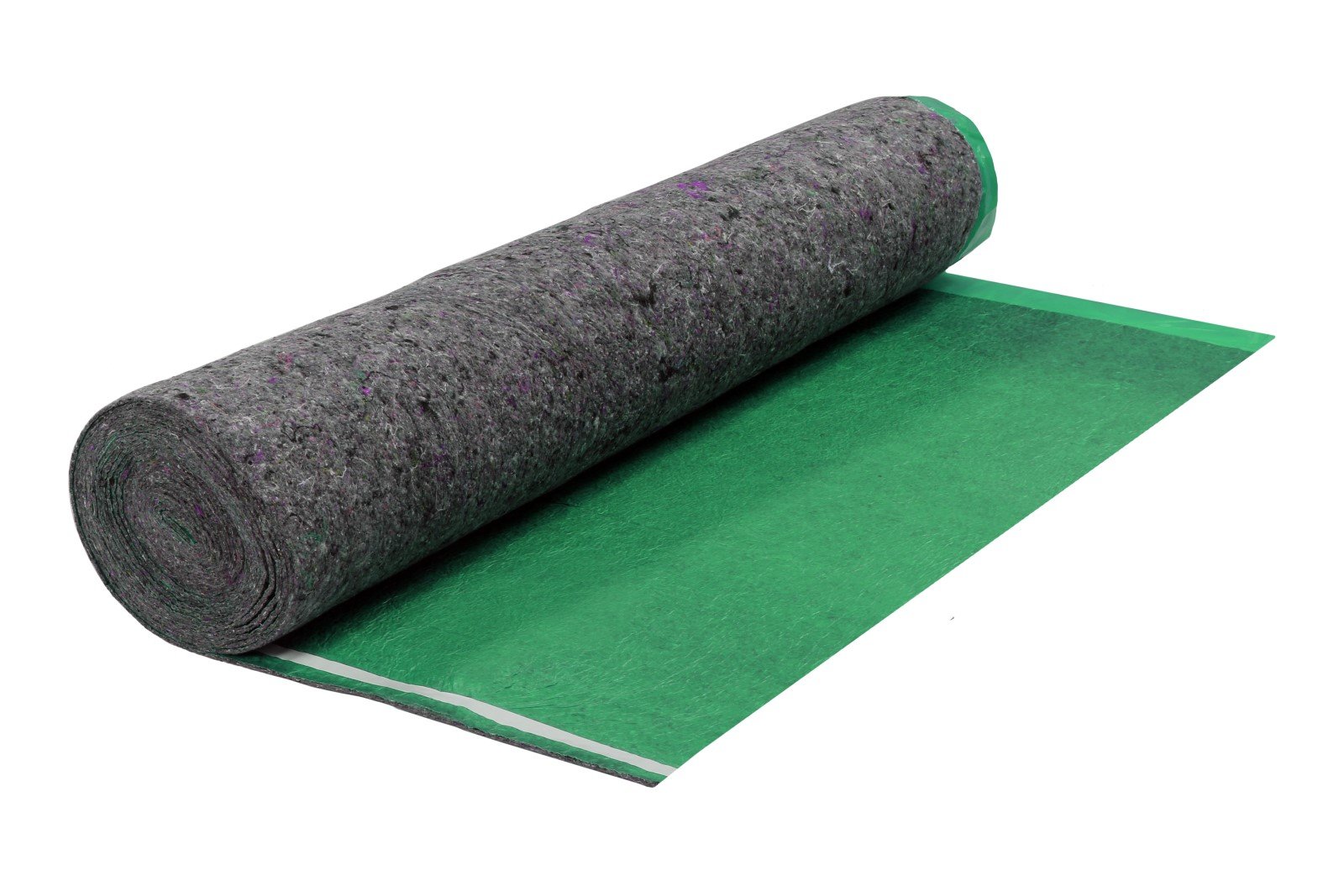 AMERIQUE 691322319491 Emerald Green 200SQFT Premium 5th Gen Ultra-Quiet Heavy Duty 3-in-1 Felt Underlayment with Vapor Barrier & Tape - 3.2MM Thick (200 Sq Ft) for Hardwood, Laminate & Engineered Flooring Noise Reduction