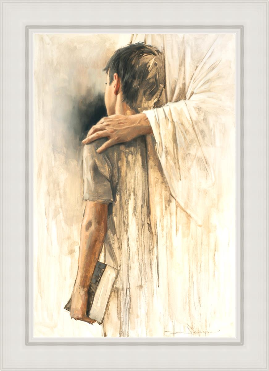 Leaning on His Love - Christian Inspirational Wall Art Decor for Home, Office & Church - Perfect for Faith-Based Gifts & Spiritual Encouragement