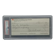 Authentic Maurice Richard Signed Montreal Canadiens Bank Check #27 PSA/DNA Certified - Rare Hockey Memorabilia for Collectors & Sports Fans - Perfect for Display in Man Cave, Sports Bar or Hockey Fan's Collection