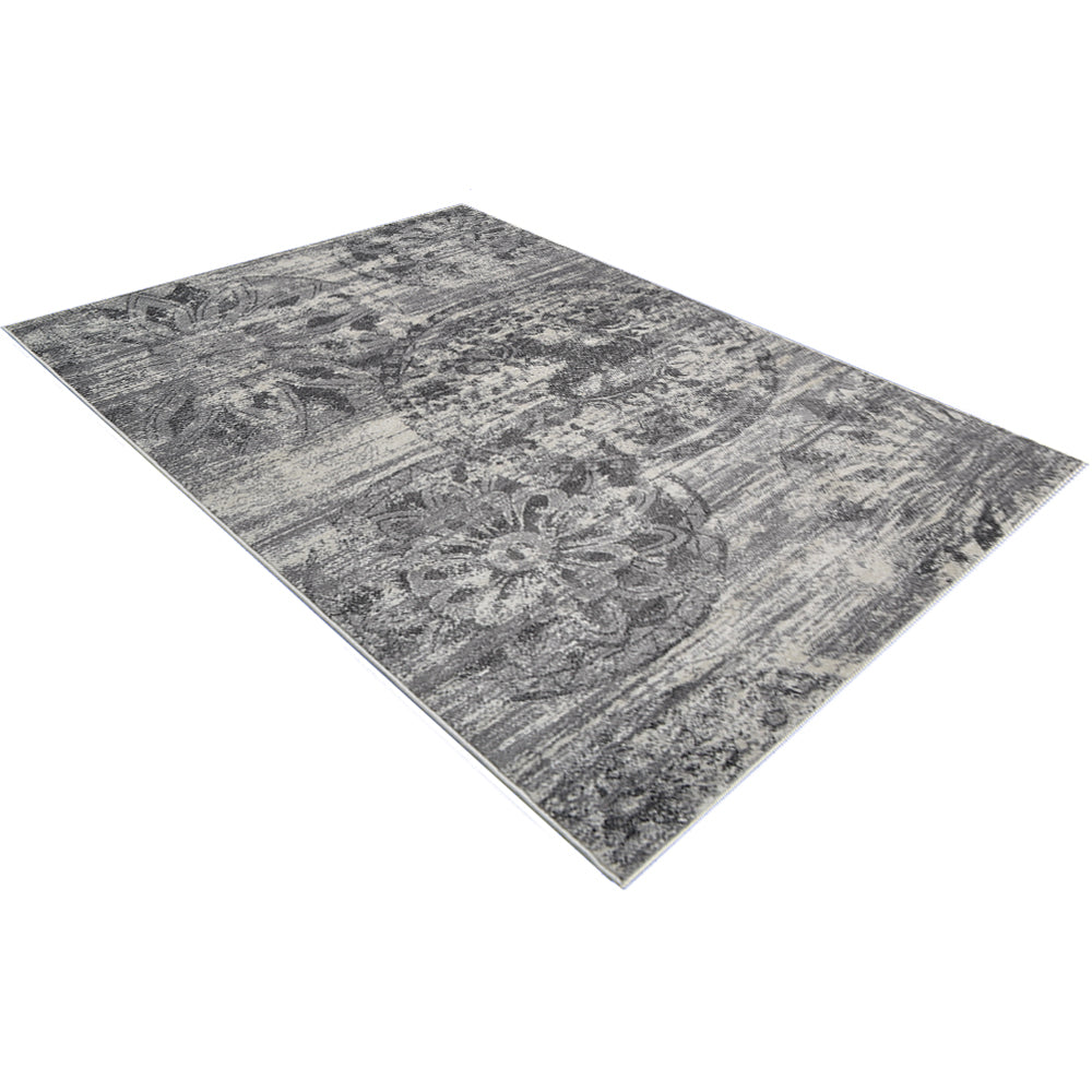 Modern Cityscape Machine Woven Area Rug - Non-Slip Living Room Carpet for Home & Office Decor