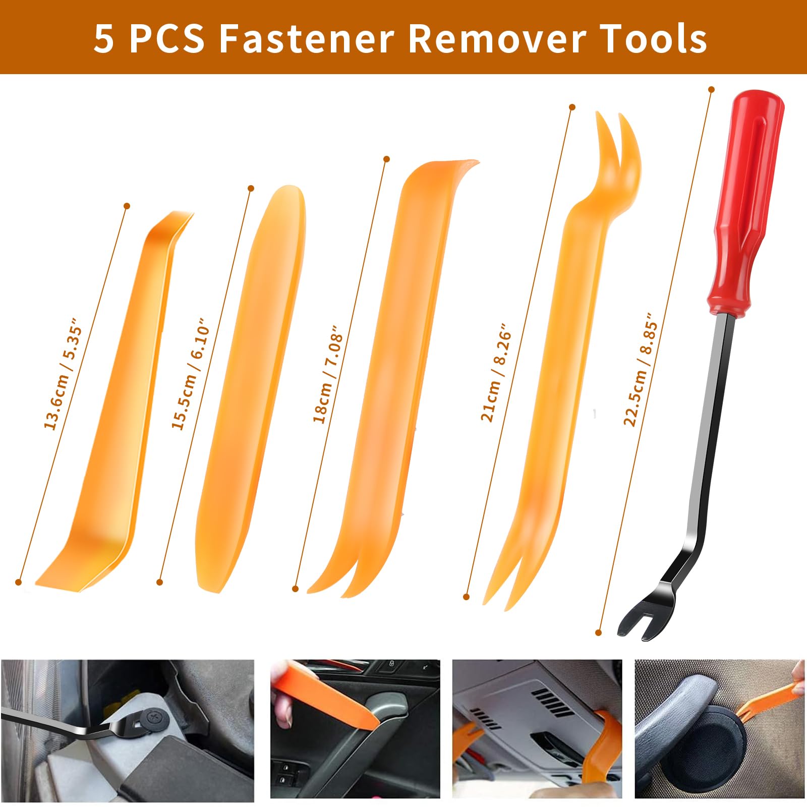 300PCS Tesla Fastener Clips Kit - 20 Sizes Push Retainer Rivets for Tesla Bumper & Fender Liner Repair - Includes Fastener Remover Tool (300 Clips + 5 Removers) - Perfect for DIY Tesla Maintenance & Body Panel Fixes