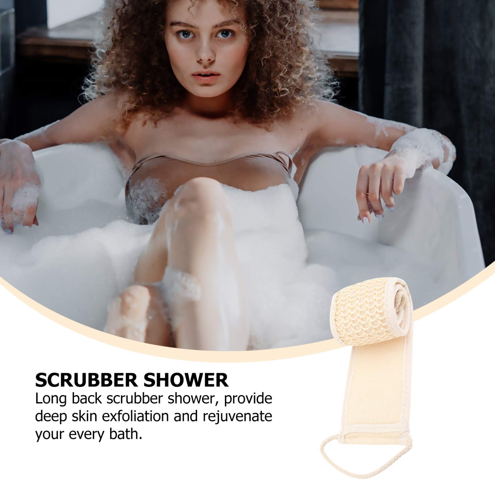Natural Sea Sponge Body Scrubber - 2 Pack Exfoliating Bath Brush with Strap for Shower & Skin Care | Gentle Loofah Sponge for Back Cleaning, Bubble Massage & Body Wash Application (Perfect for Spa, Home Bath & Exfoliation Routine)