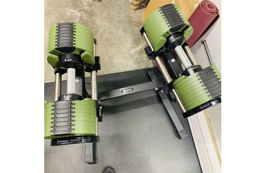 Adjustable Dumbbell Stand for Home Gym - NÜOBELL Double Legged Weight Rack for Strength Training & Fitness Workouts - Perfect for Small Spaces & Compact Home Workouts