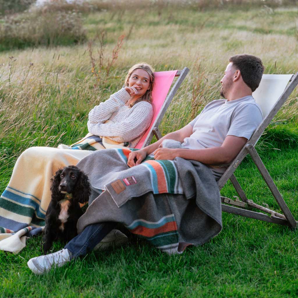 Premium Loch Lomond & The Trossachs National Park Tartan Blanket - Soft Scottish Wool Throw for Cozy Home, Camping & Picnic Accessories