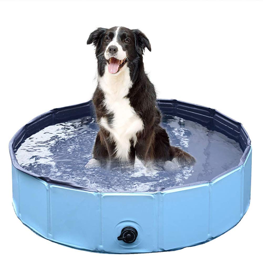 Portable Collapsible Pet Swimming Pool - Foldable Dog Bath Tub for Puppies, Cats & Kids - Indoor & Outdoor Bathing, Playing & Washing Pool for Pets - Perfect for Backyards, Beaches & Travel
