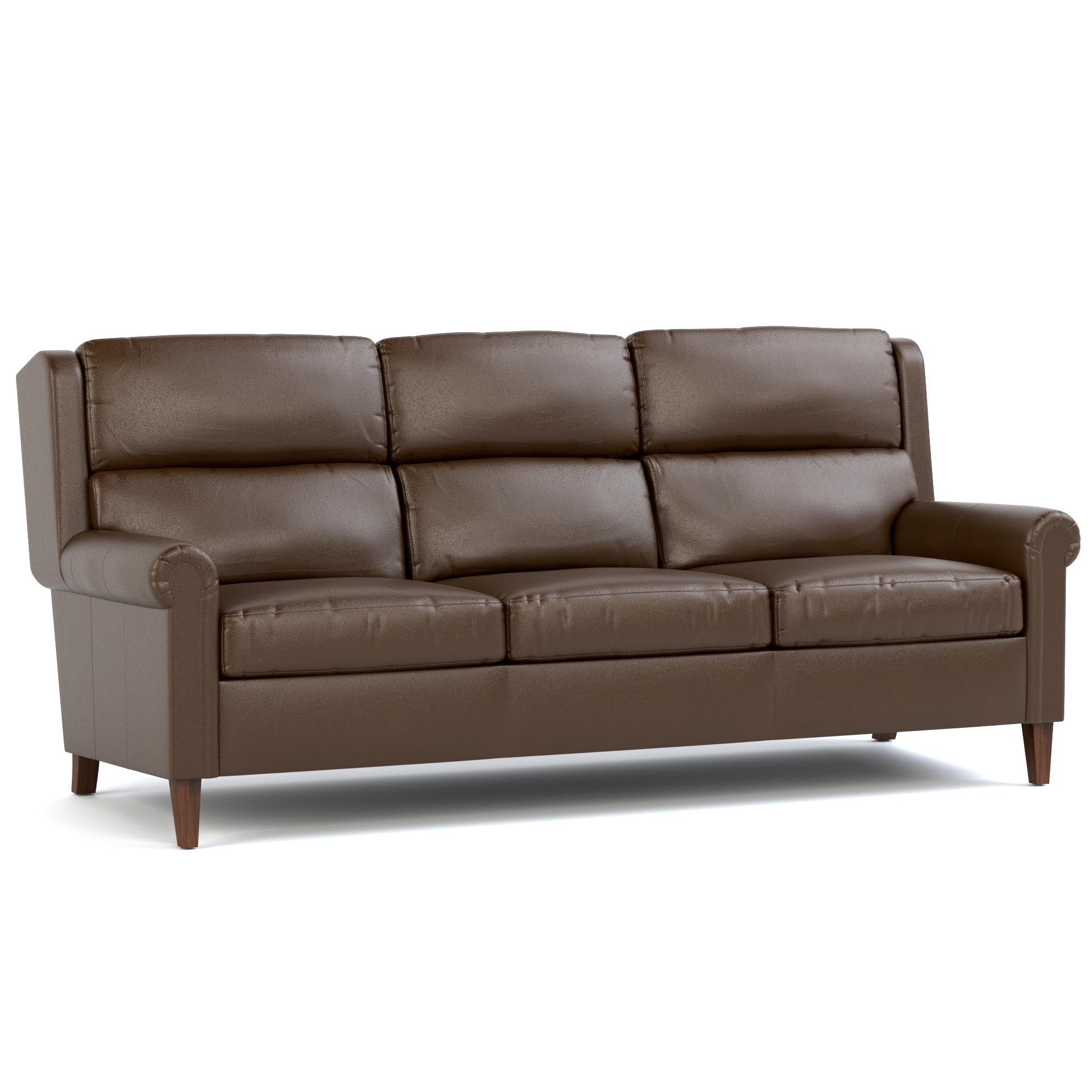 Woodlands Small Roll Arm Sofa - Compact & Cozy Living Room Furniture for Apartments, Dorms, and Small Spaces | Perfect for Relaxing, Reading & Entertaining Guests